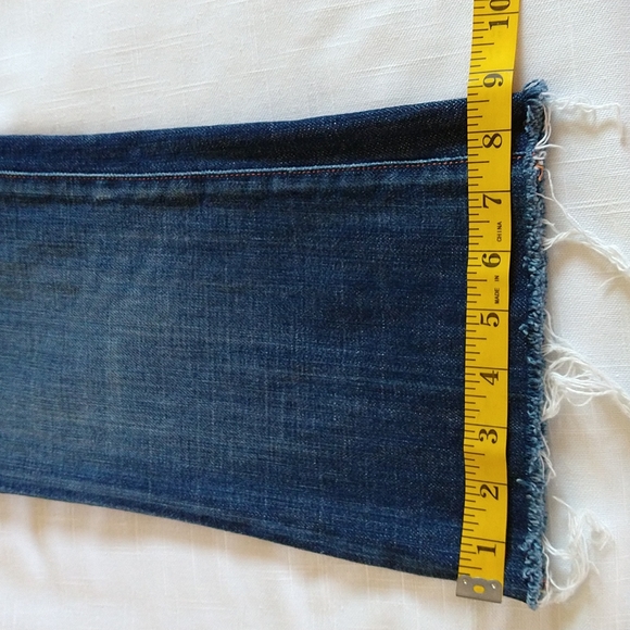 Citizens of Humanity Ingrid Stretch Low Rise Flare Crop jeans Raw Hem Size 28 - Picture 15 of 16